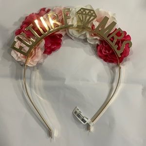 Icing “FUTURE MRS” Bridal Floral & Gold HEADBAND!